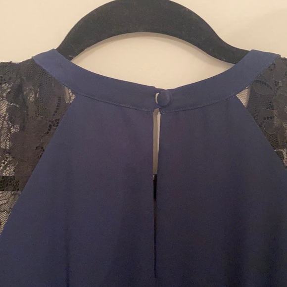 Temperley London layered blue laced dress - Picture 3 of 7